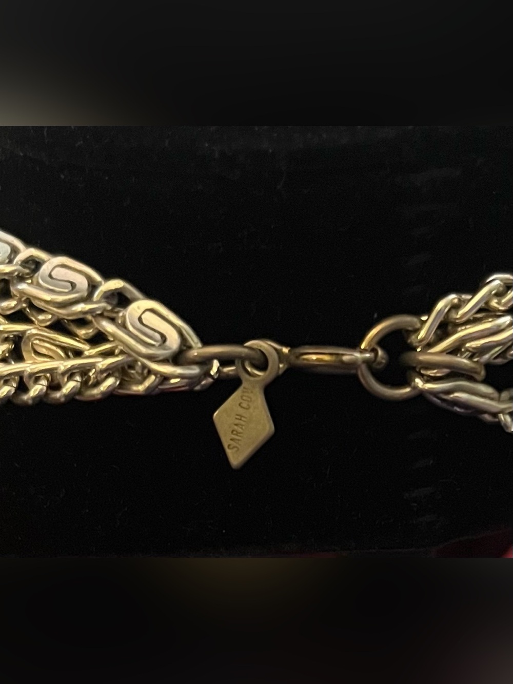 Vintage Multi-Strand Silver Aluminum Necklace - Elegant Women's Jewelry 1970 - Picture 2 of 4